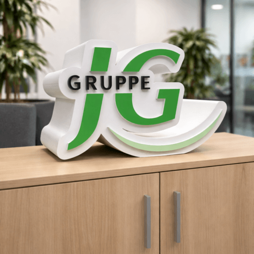 JG Styro verblendet + PVC Buchstaben